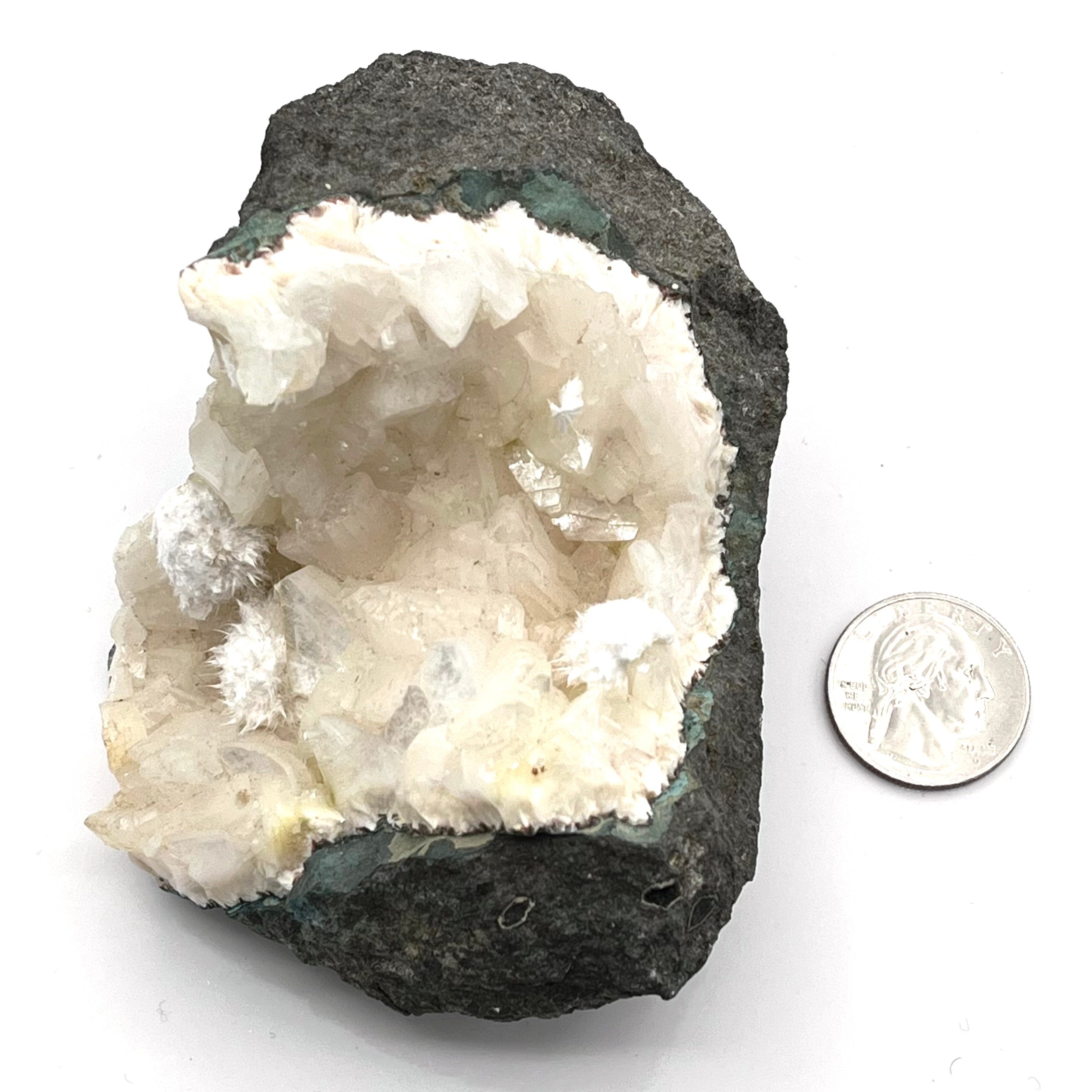 Apophyllite w/ Okenite & Stilbite in Matrix