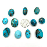 Turquoise with Pyrite Cabochons 4-6g