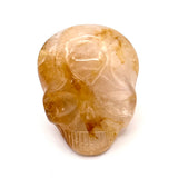 Golden Healer Quartz Skull Palmstone
