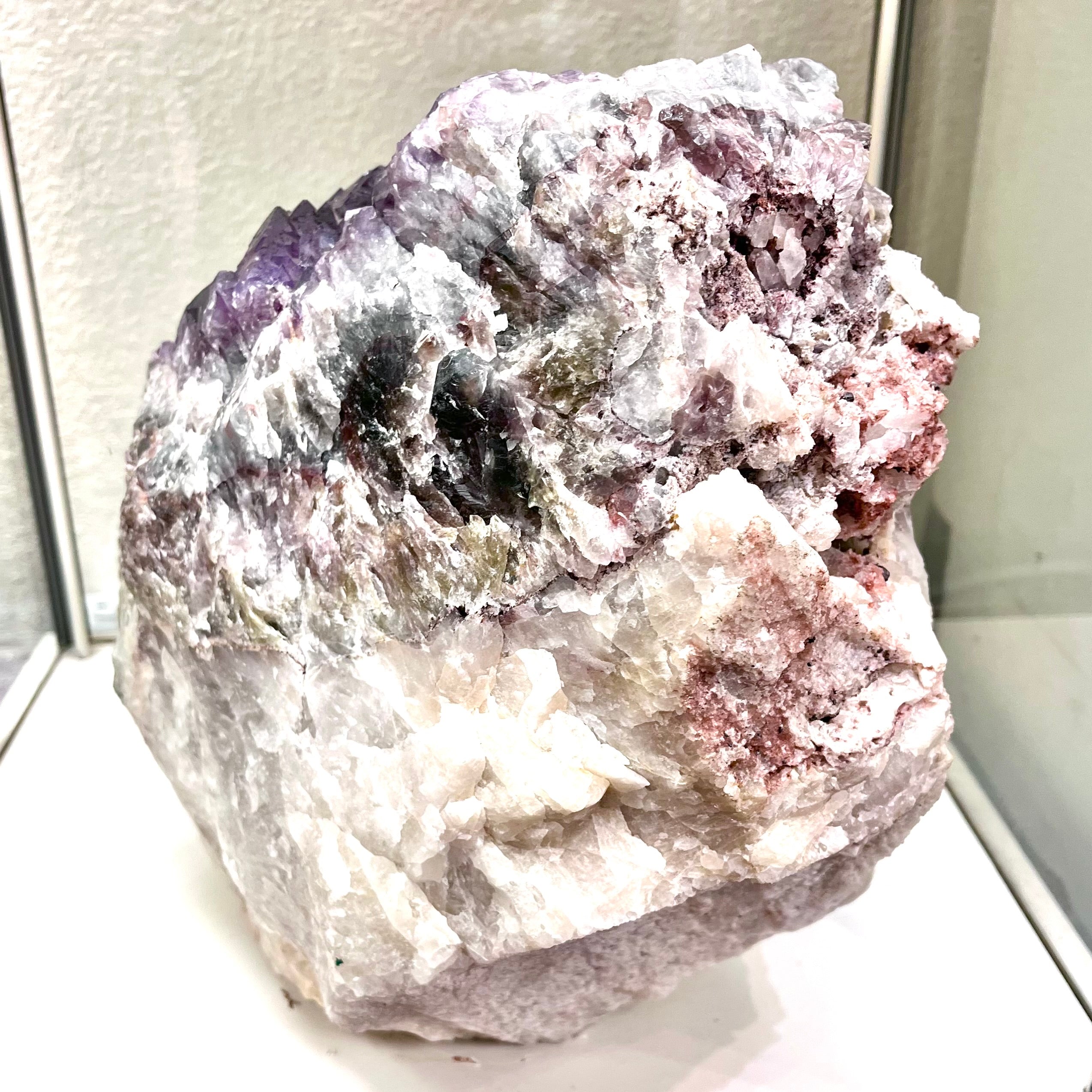 Rare, Stunning Amethyst Elestial Cluster. Huge & Exquisite