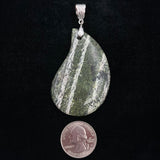Silver Leaf Jasper Pendant
