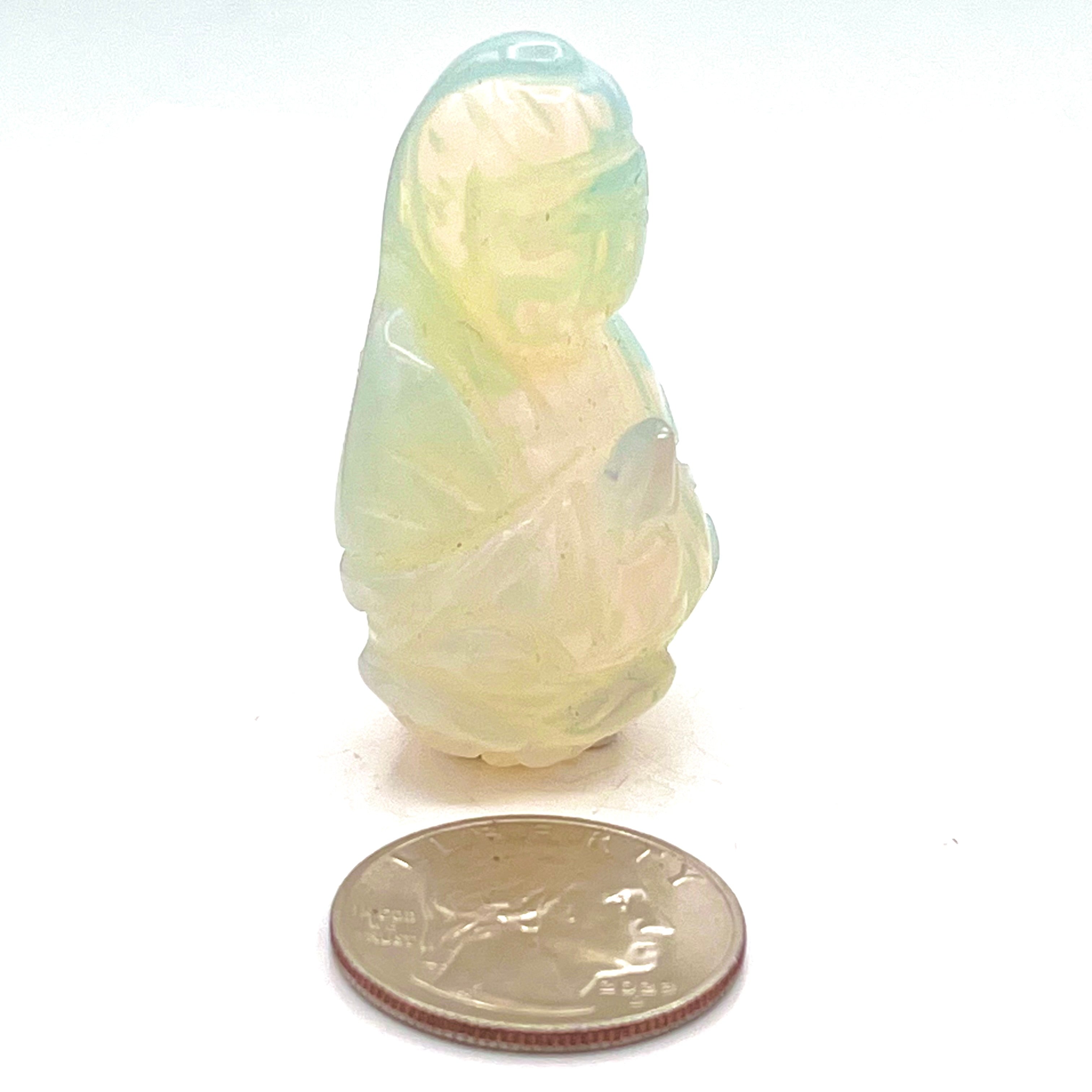 Opalescent Quan Yin Mini Statues