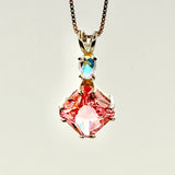 Pink Garnet Mini Magician w/ Round Cut Mystic Topaz - Paul Jensen Signature Collection
