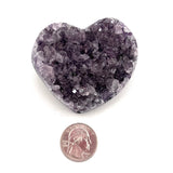 Amethyst Druzy Heart