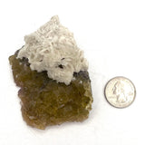 Yellow Fluorite with Barite, Dolomite & Calcite- Muscona Mine, Asturias, Spain