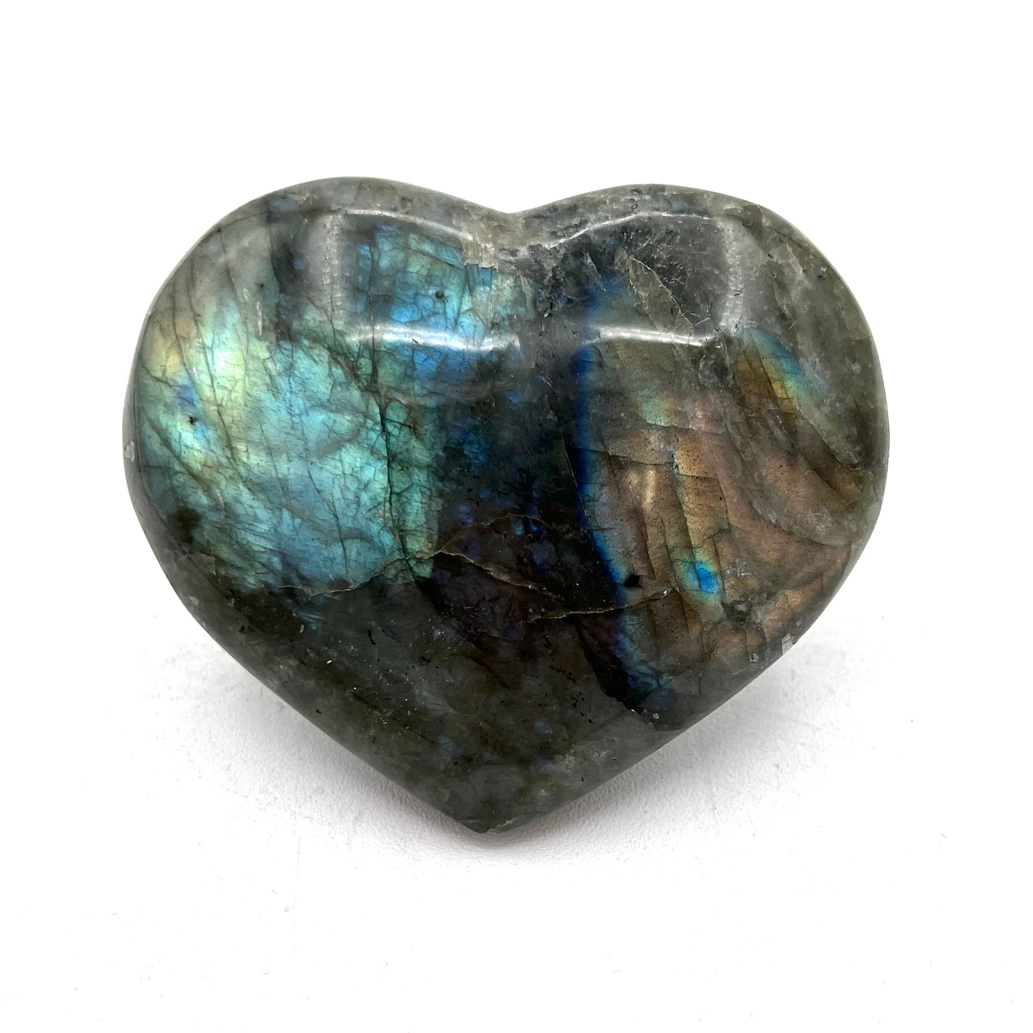 Labradorite Heart
