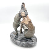 Bronze Mermaid Sculpture- Metamorphosis XIII: Dreaming by Cynthia Thomas