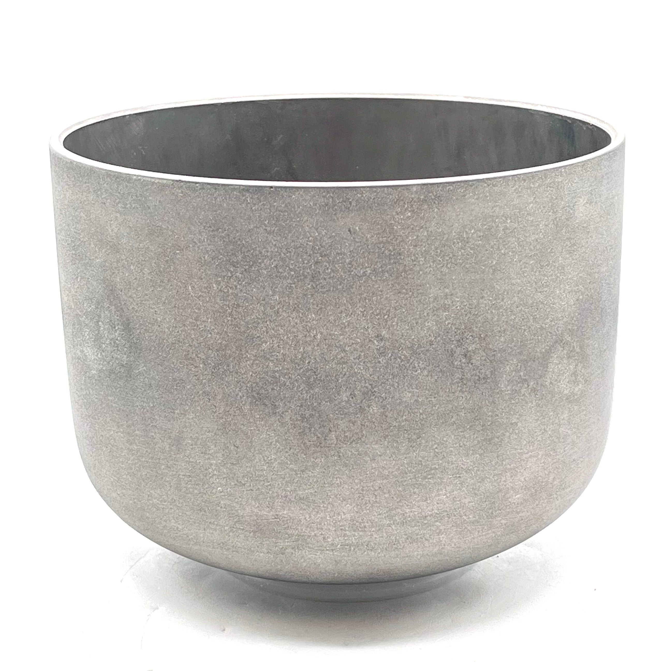 8" C+25 C Classic Frosted, Solid Platinum 85533 Crystal Tones Singing Bowl