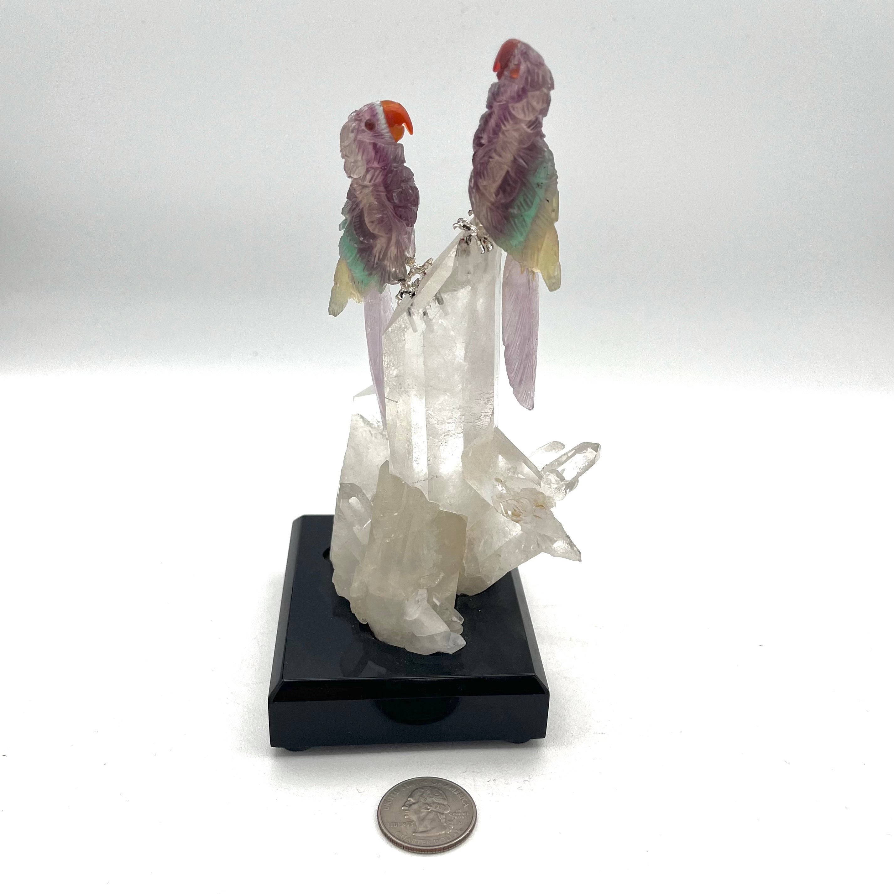 Quartz Bird Statue