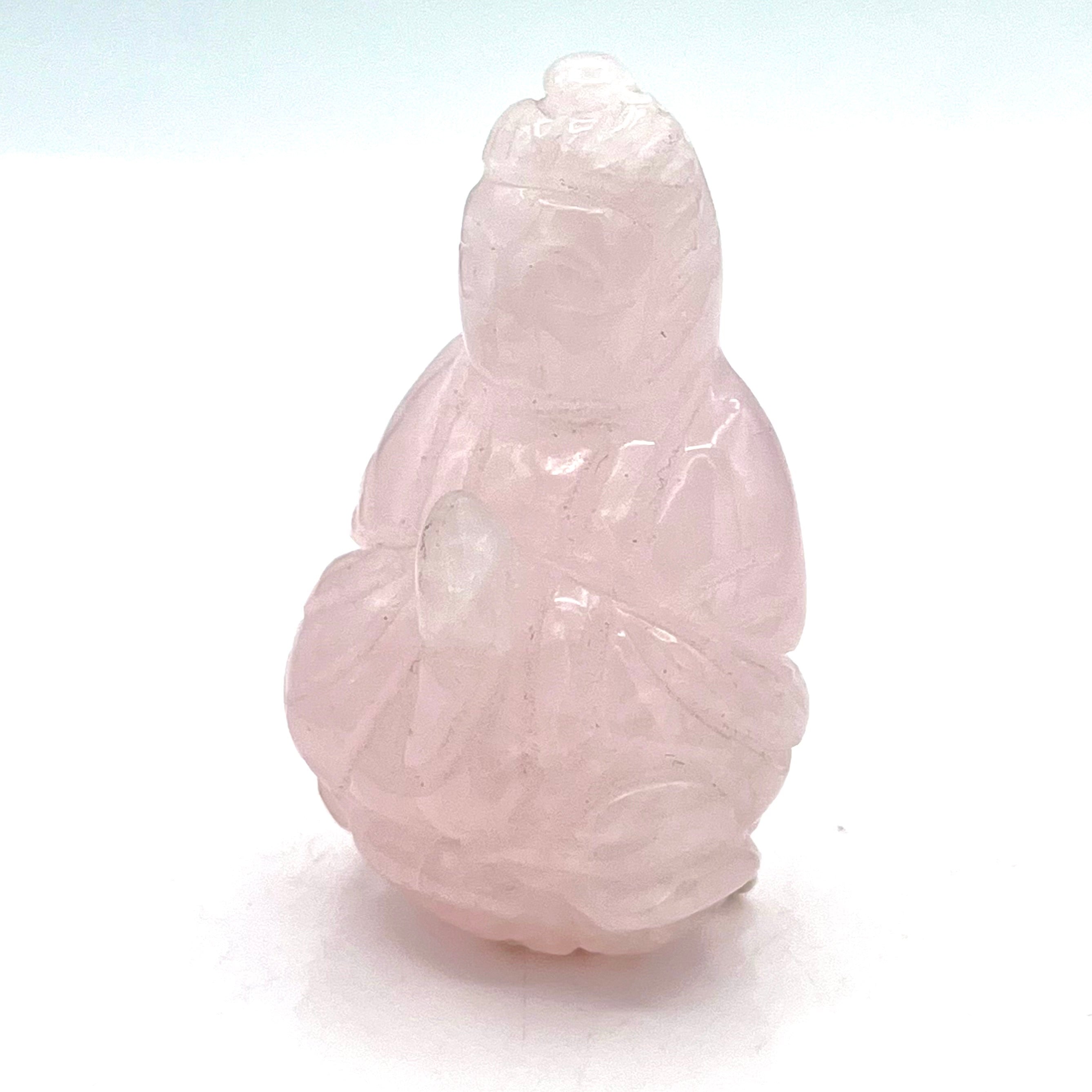 Rose Quartz Quan Yin Mini Statues