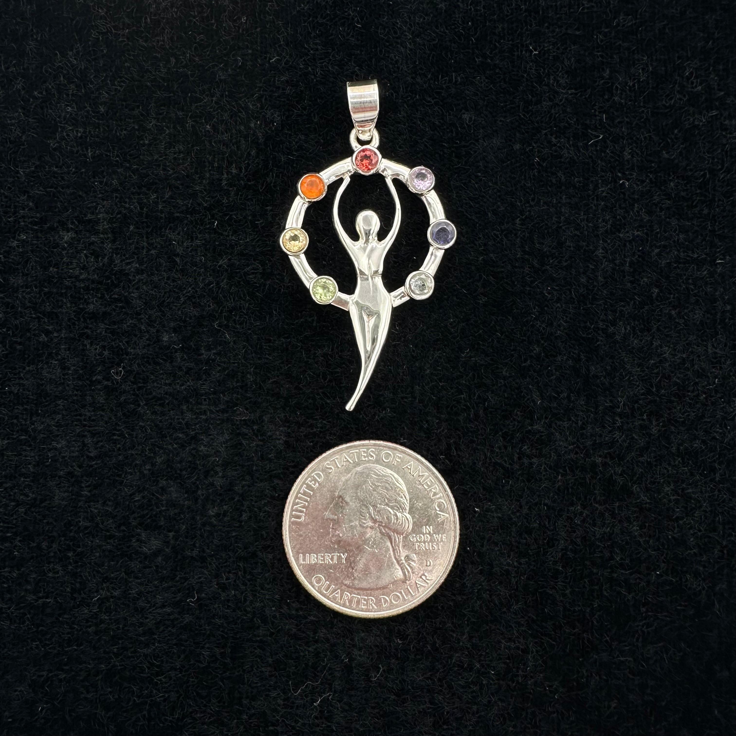 Chakra Woman Pendant