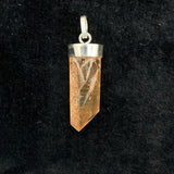 Tangerine Lemurian Quartz Pendant