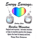 Rainbow Moonstone Energy Earrings
