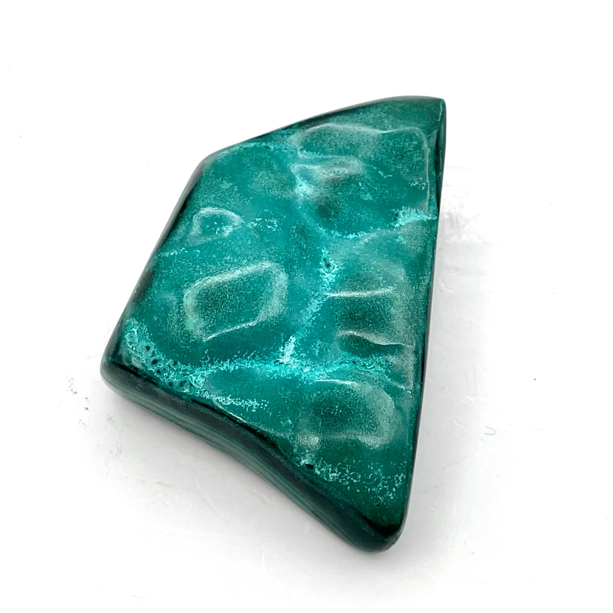 Polished Chrysocholla w/ Malachite- Congo