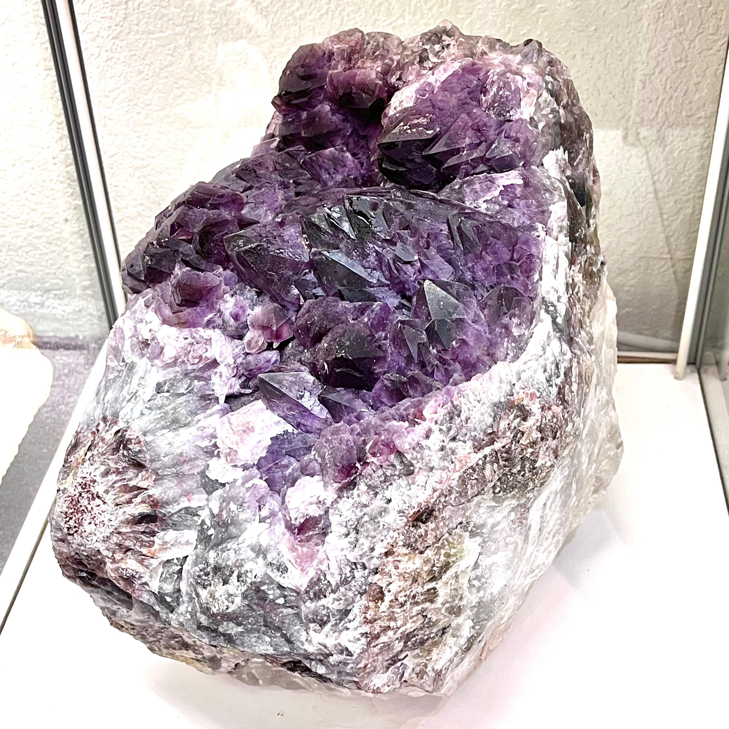 Rare, Stunning Amethyst Elestial Cluster. Huge & Exquisite