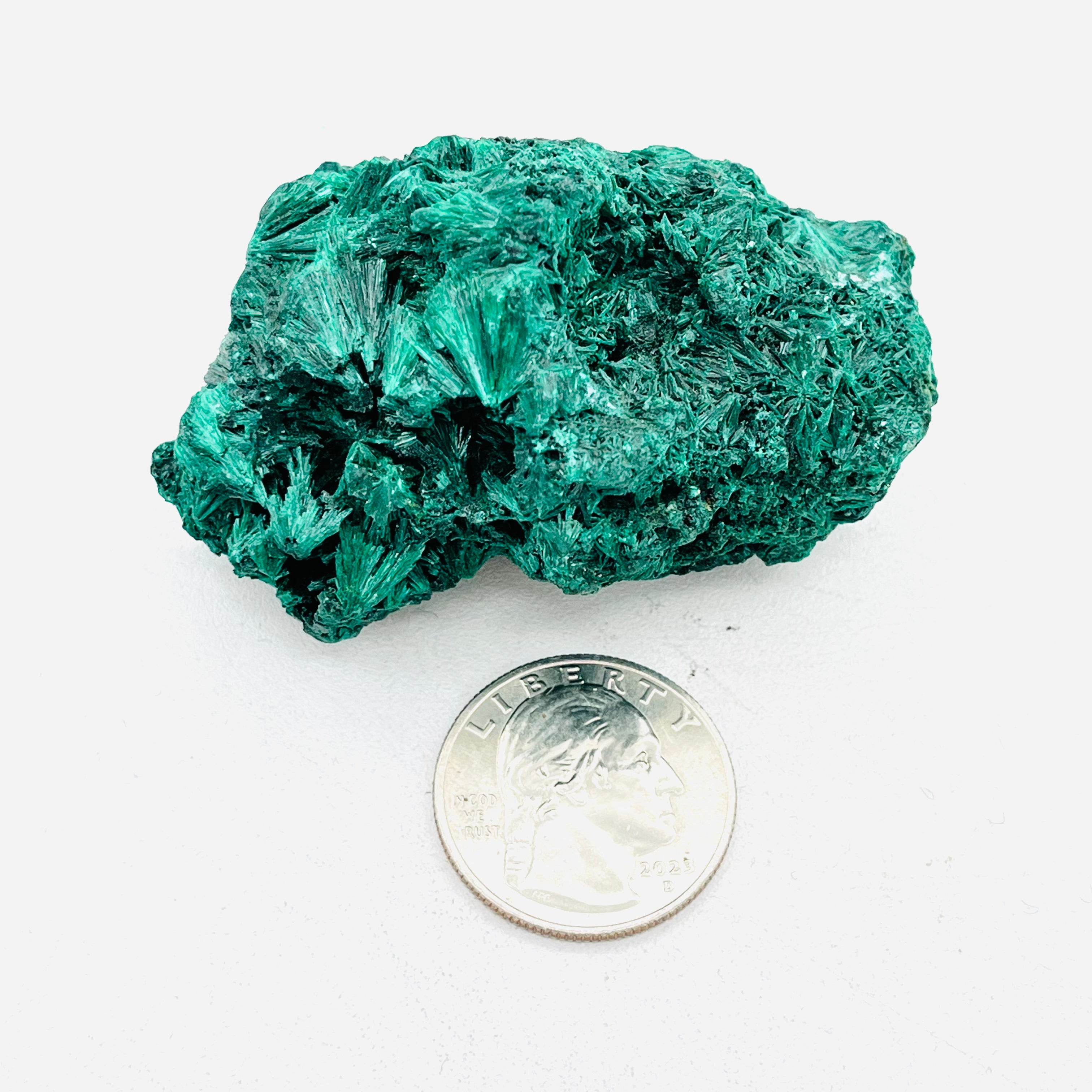Velvet Fibrous Malachite