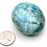 Blue Apatite Palmstone