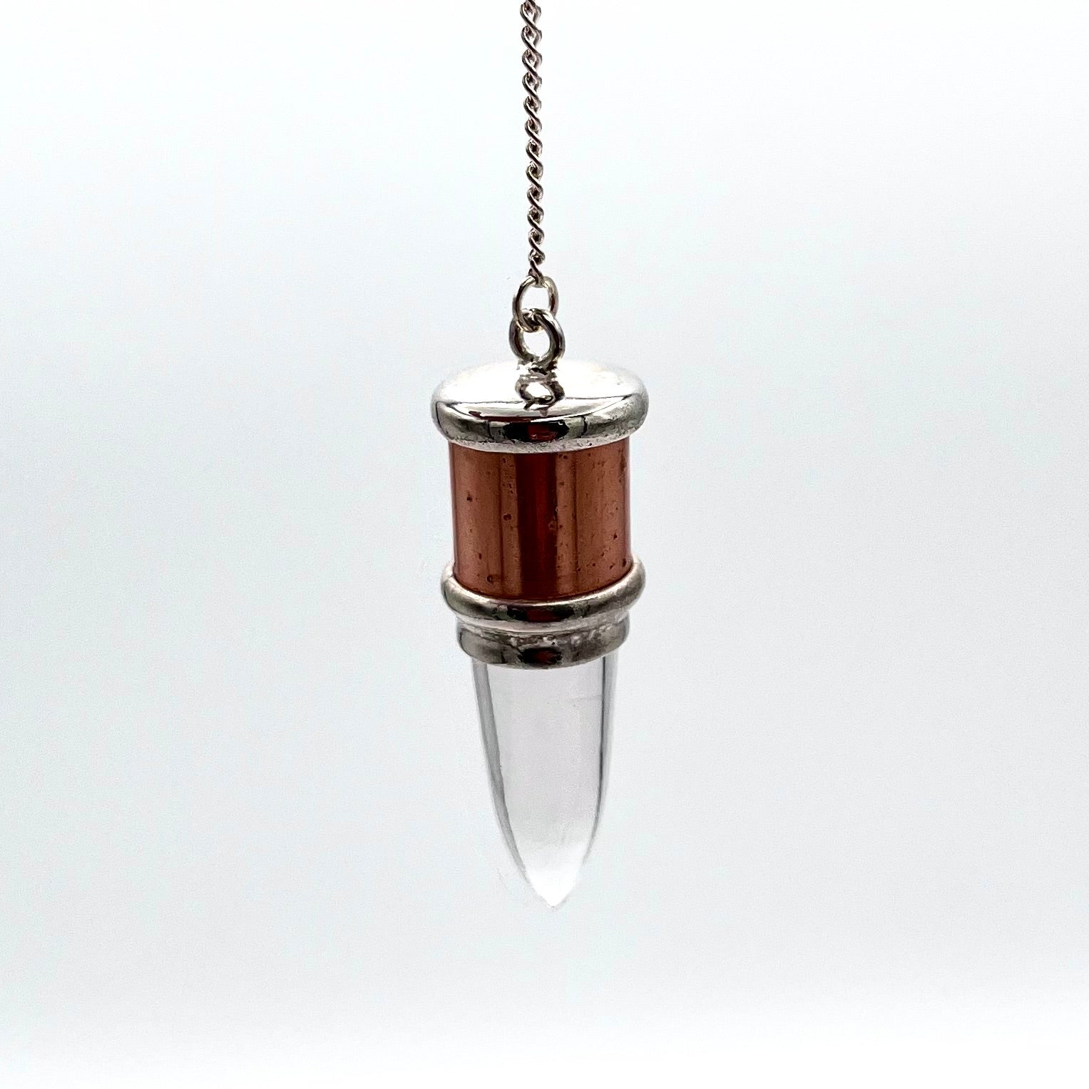 Clear Quartz & Copper Pendulum