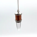Clear Quartz & Copper Pendulum