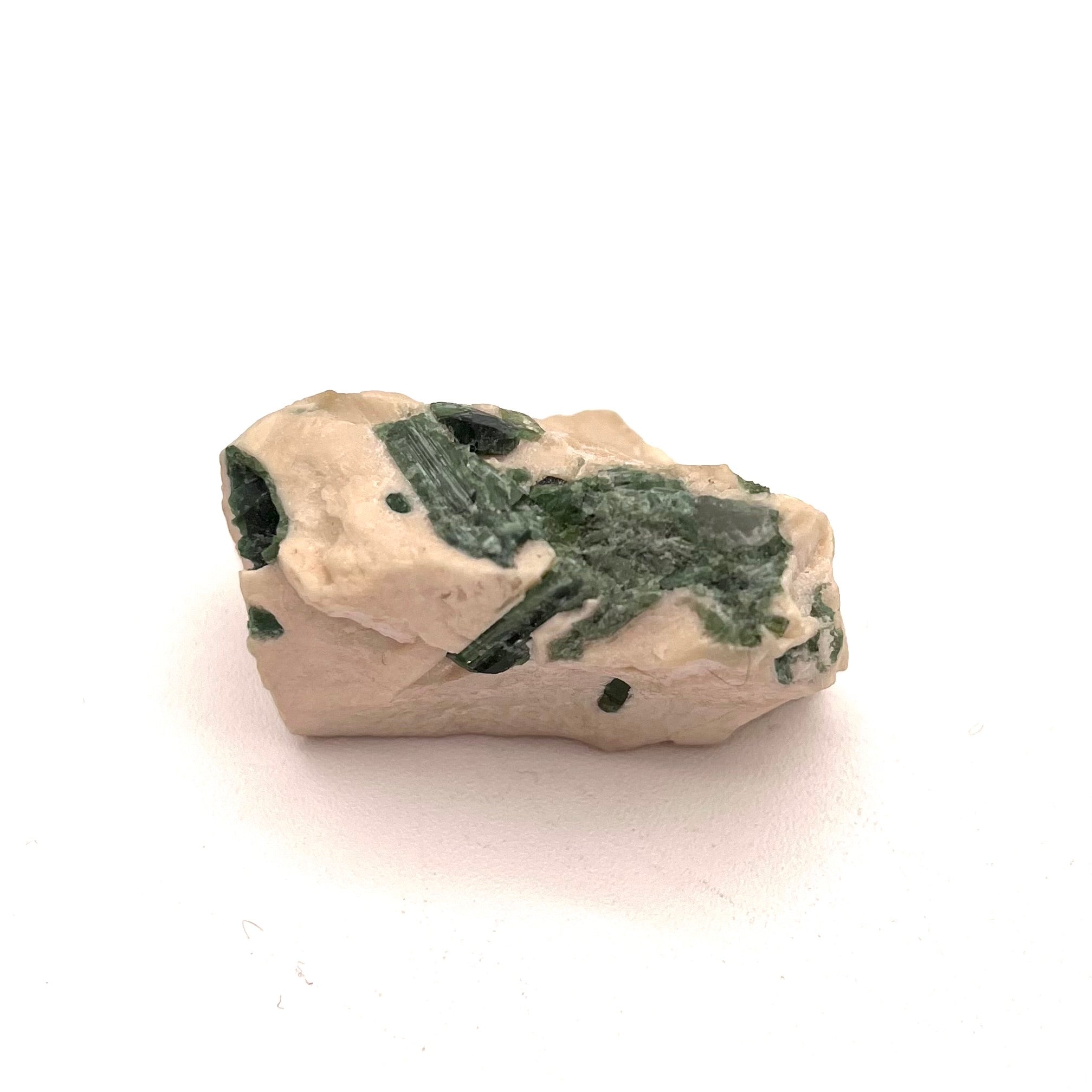 Green Tourmaline in Matrix