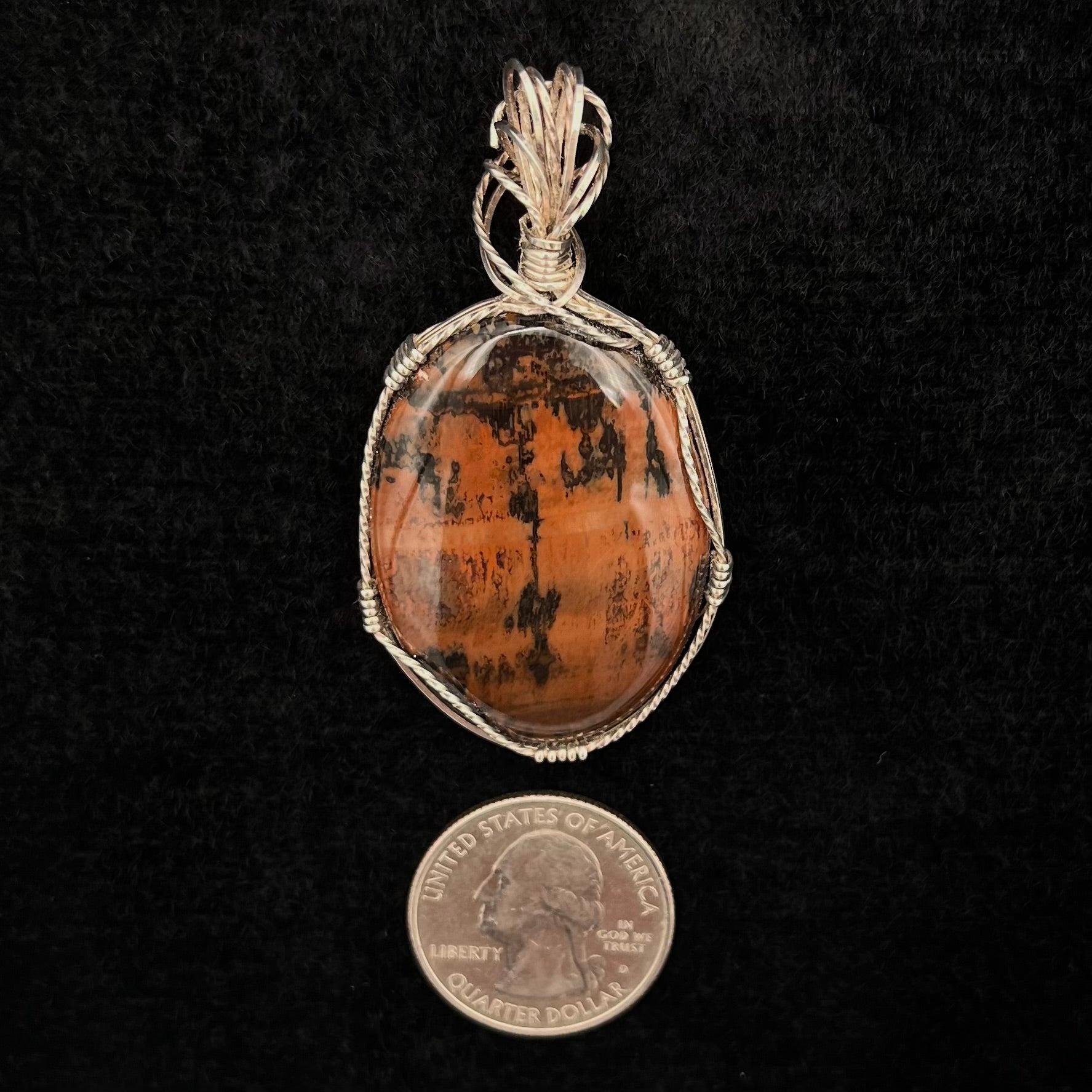 Mahogany Obsidian Pendant