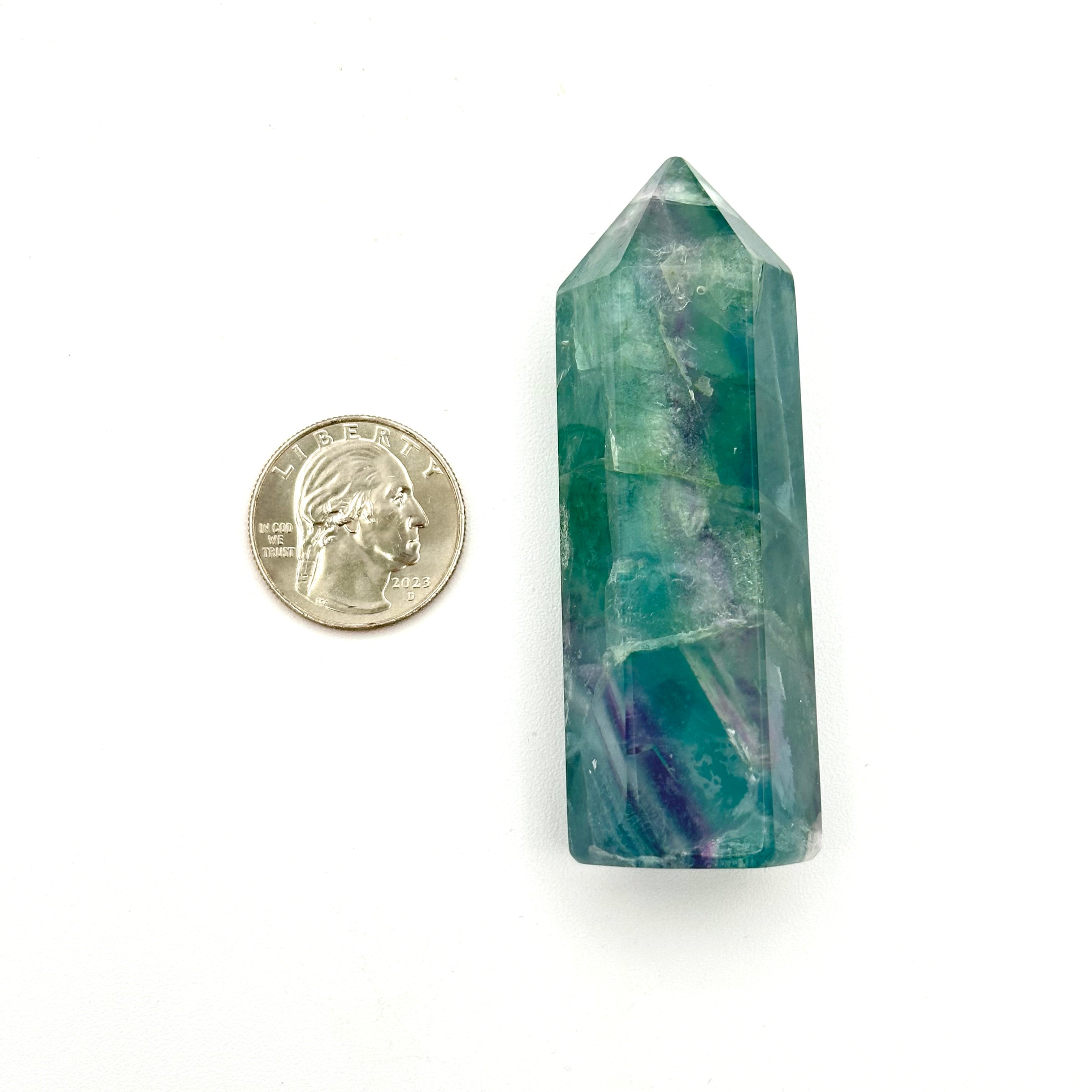 Blue Rainbow Fluorite Points