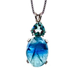 Fluorite w/ Colombian Obsidian Necklace- Paul Jensen Signature Collection