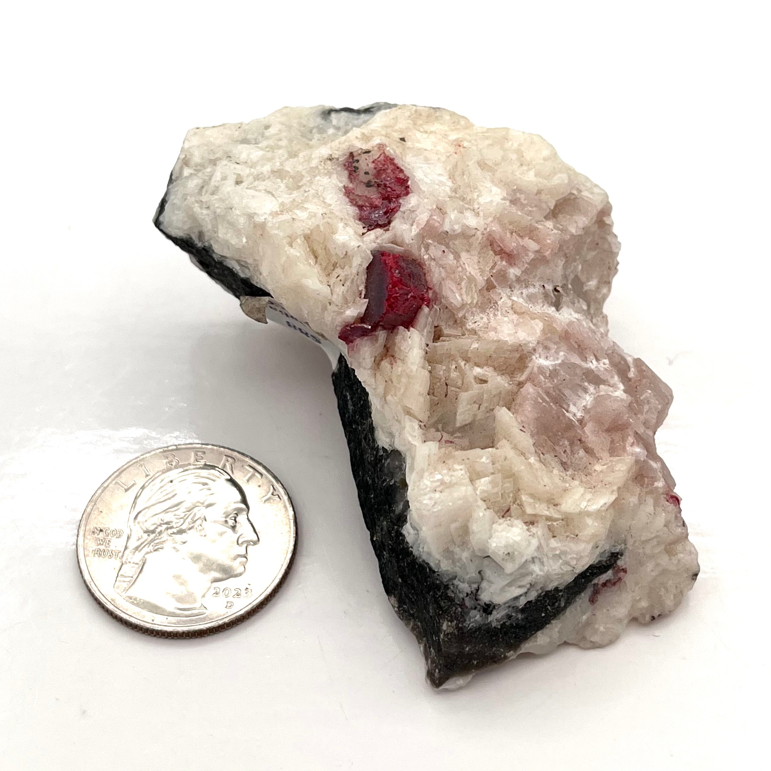 Cinnabar, Galena& Calcite