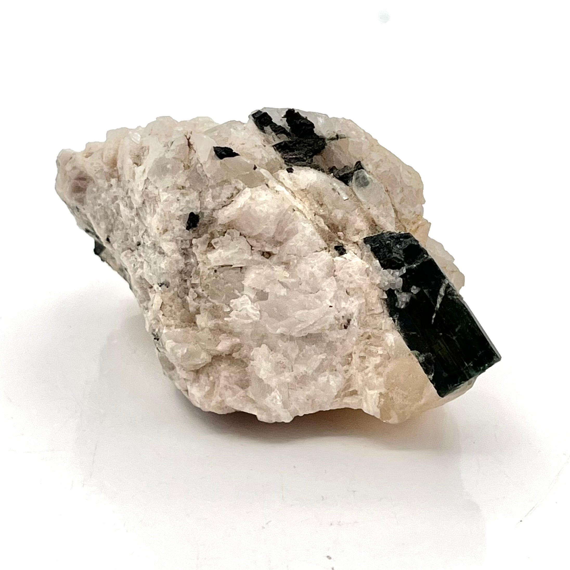 Green Tourmaline Beryl in Quartz