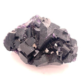 Exquisite Dark Purple Cubed Fluorite