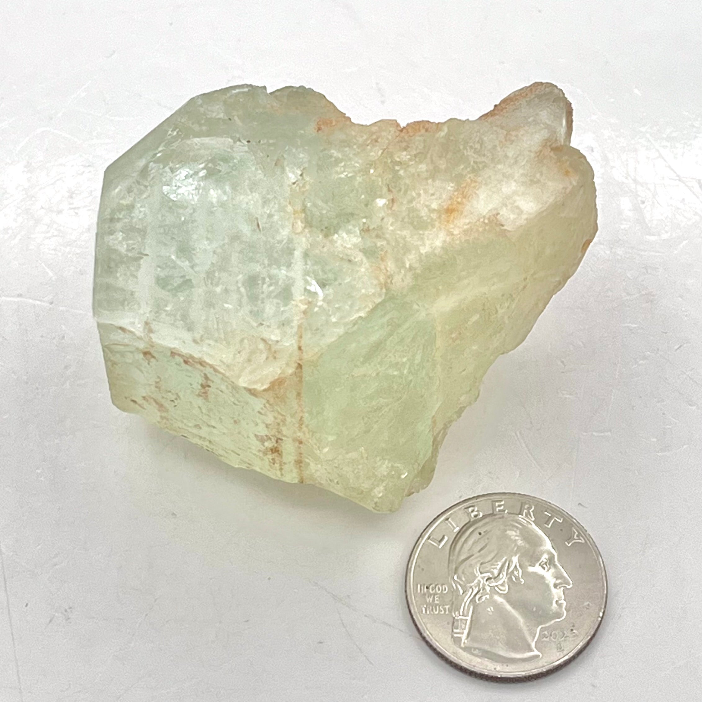 Beautiful 1/2 Raw 1/2 Polished Aquamarine