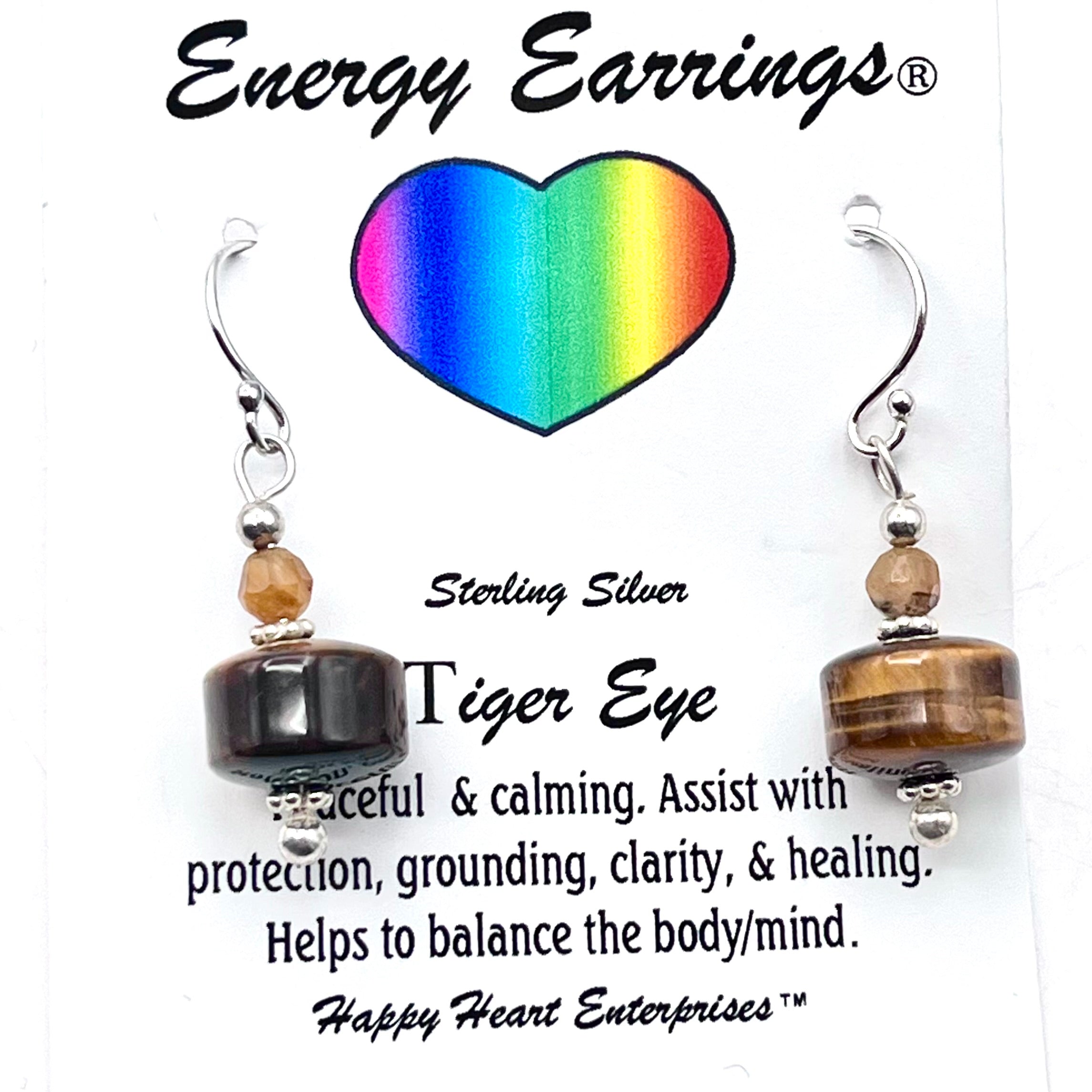 Tiger Eye Energy Earrings