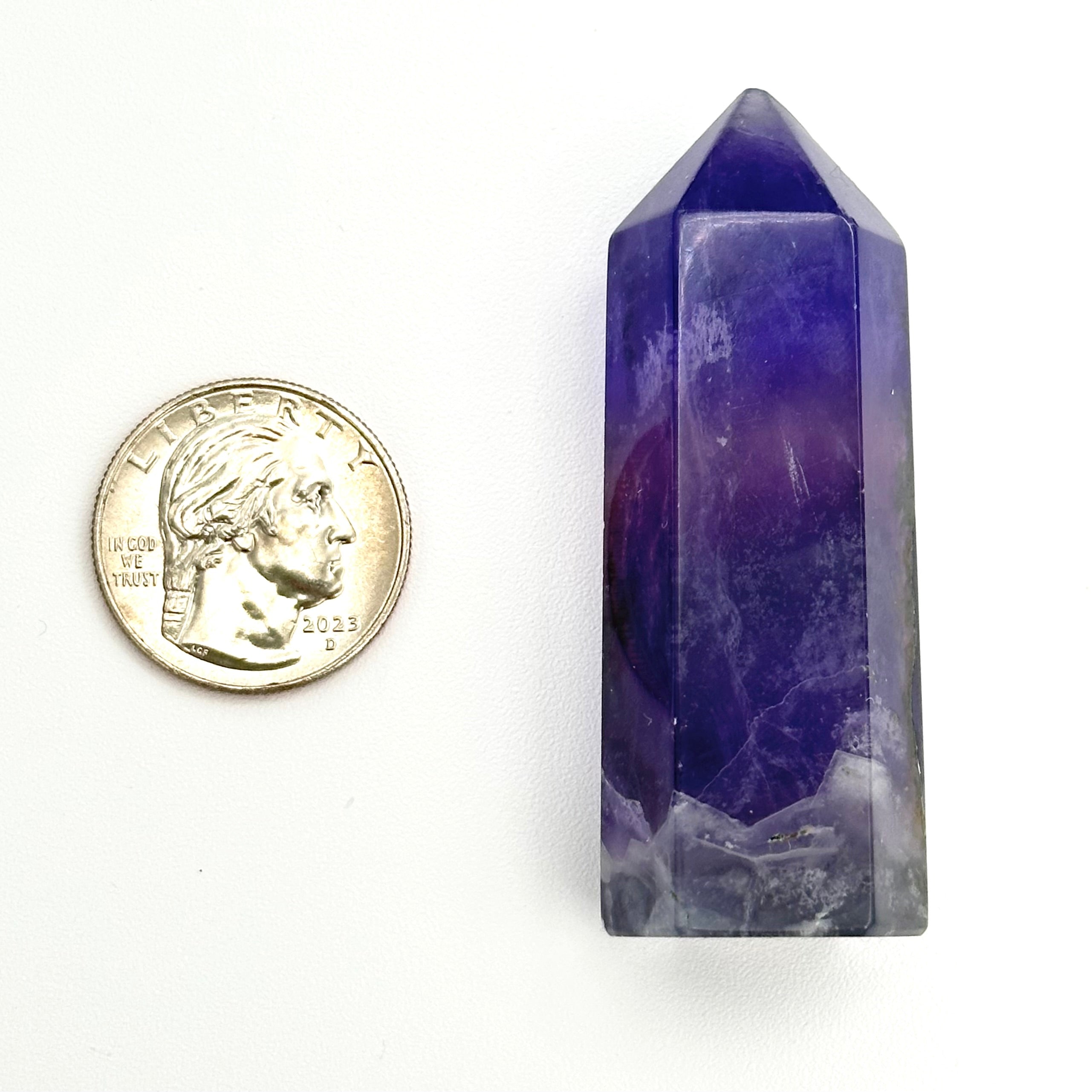 Purple Rainbow Fluorite Points