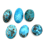Turquoise with Pyrite Cabochons 7-9g