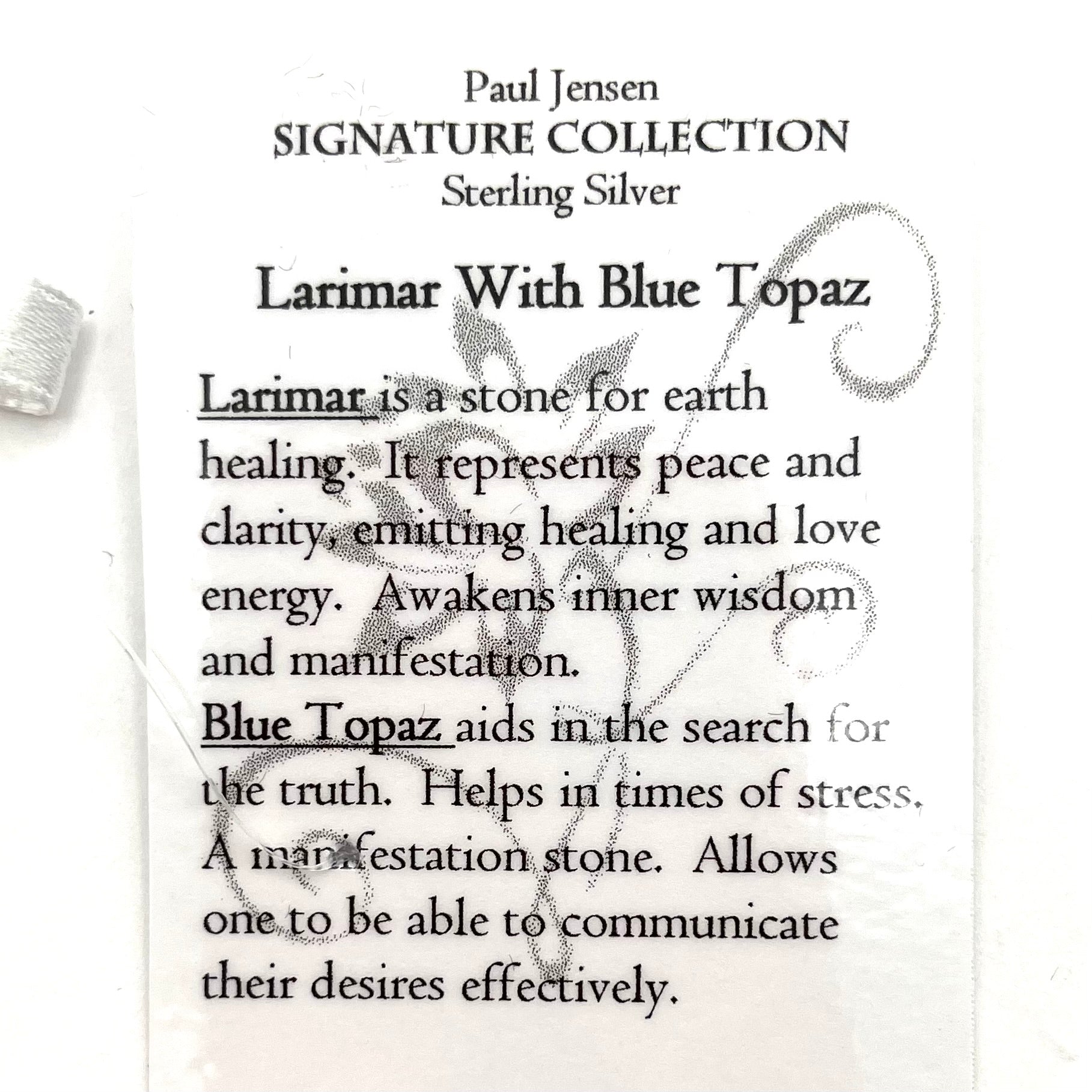 Larimar w/ Blue Topaz Necklace- Paul Jensen Signature Collection