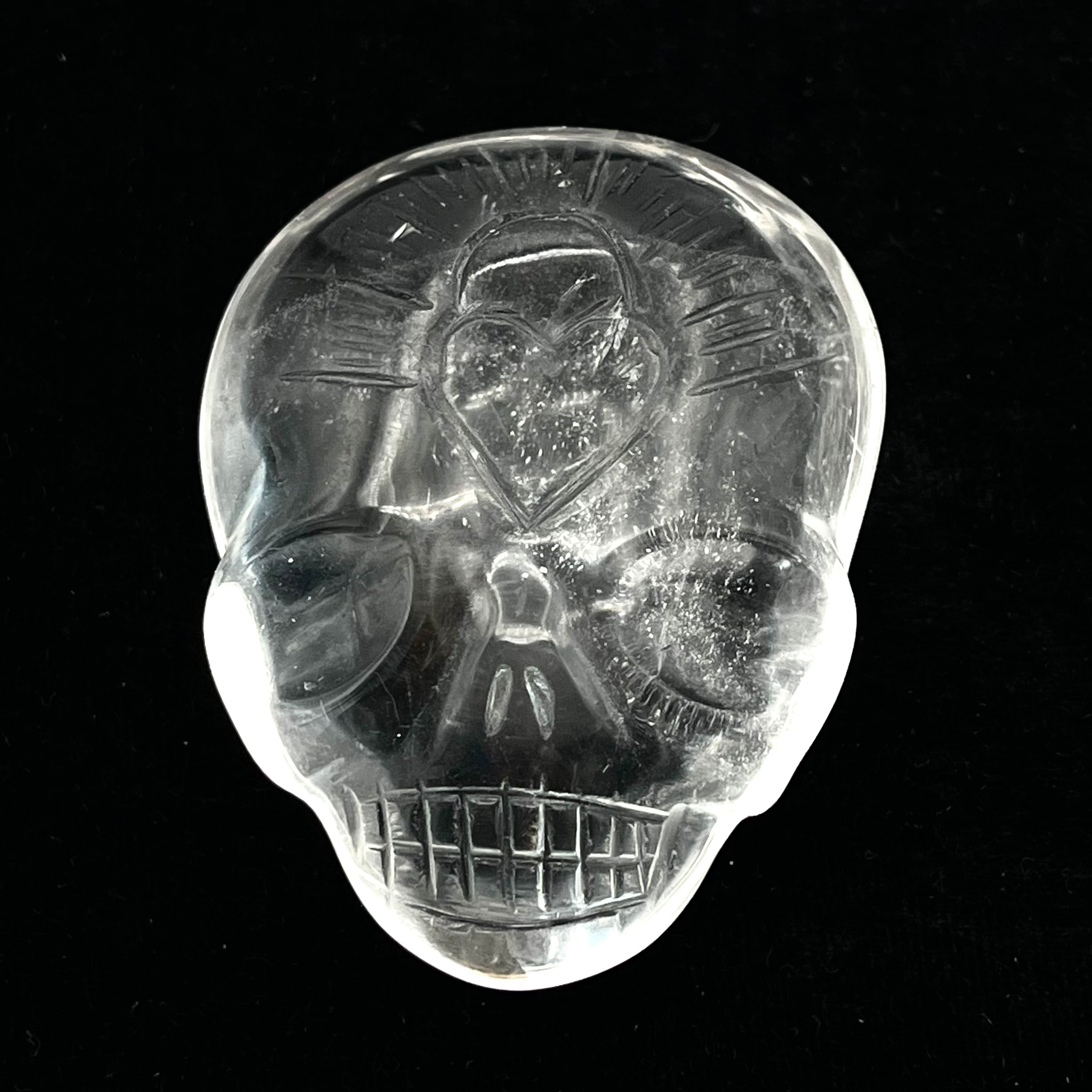 Clear Quartz Skull Palmstone