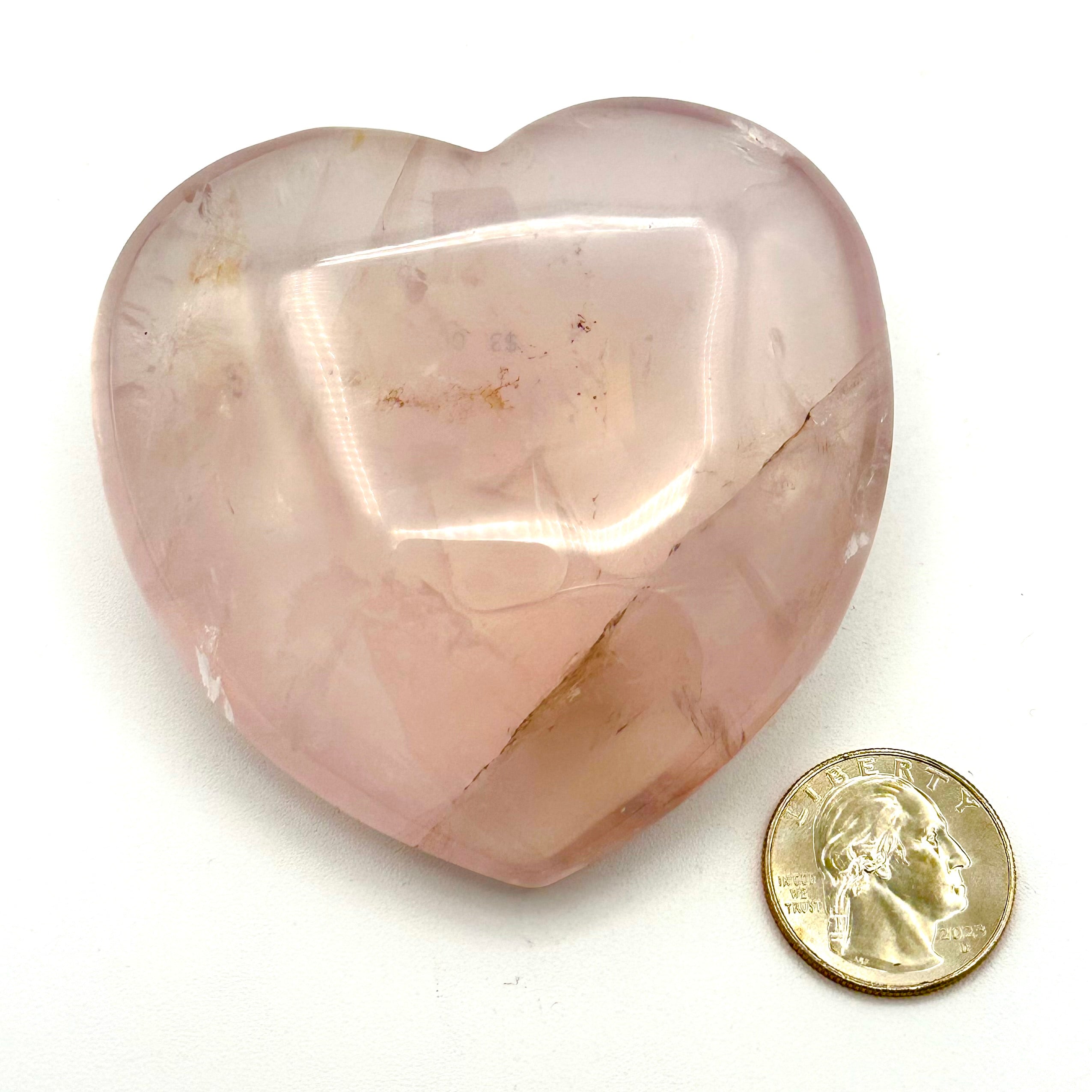 Rose Quartz Heart Stone