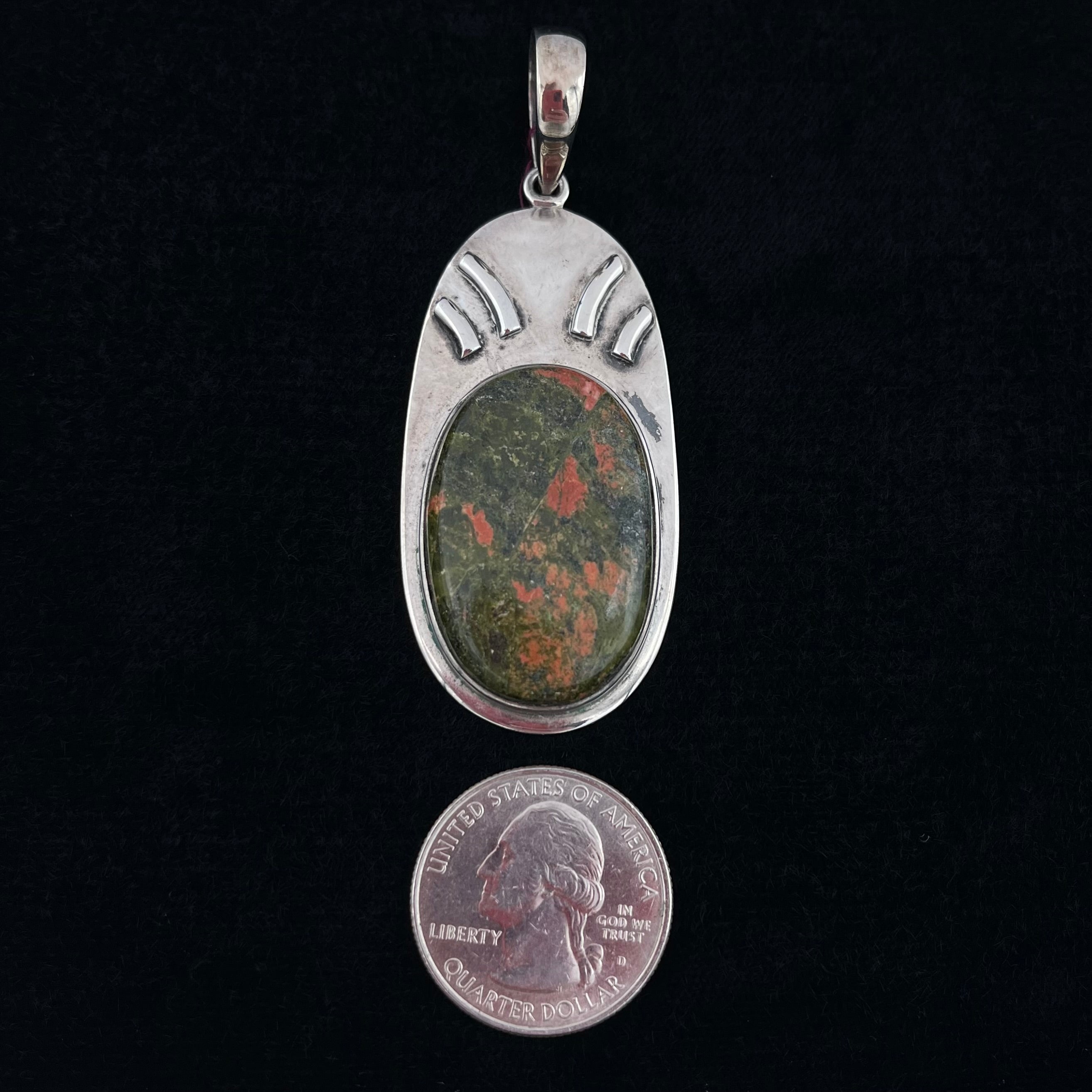 Unakite Jasper Pendant