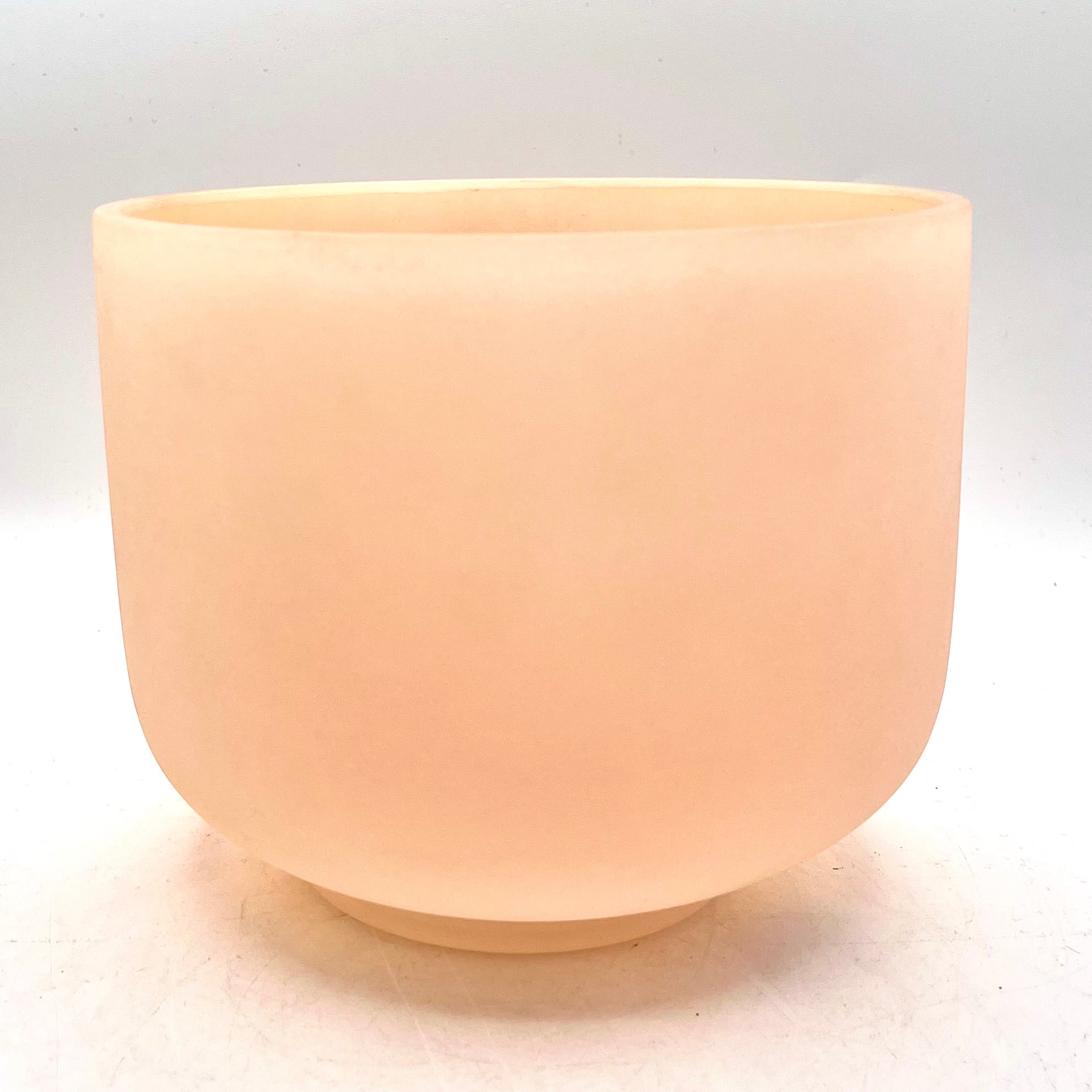 8" D#+25 D# Classic Frosted, Laughing Buddha 90768 Crystal Tones Singing Bowl