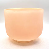 8" D#+25 D# Classic Frosted, Laughing Buddha 90768 Crystal Tones Singing Bowl