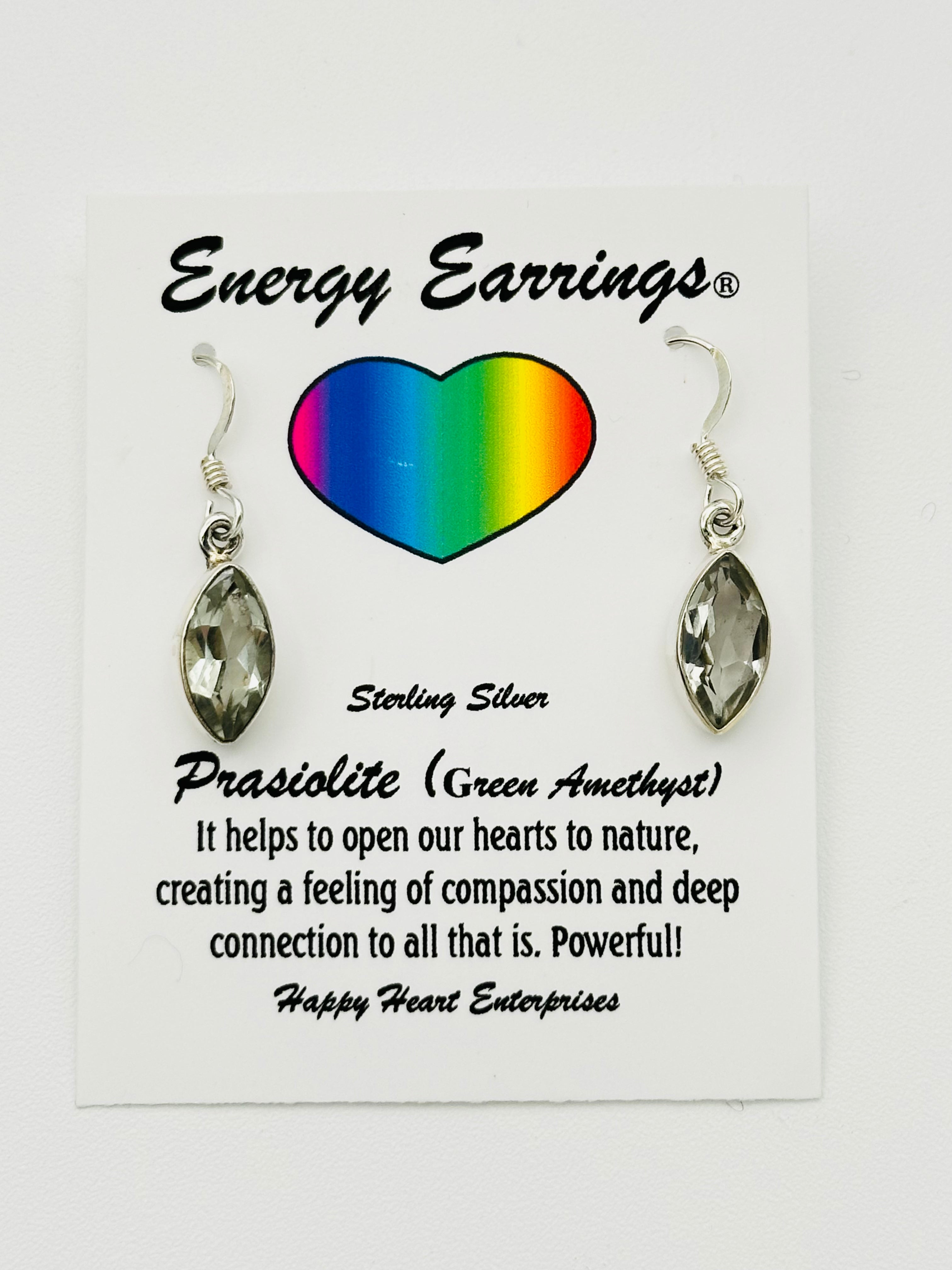 Prasiolite Energy Earrings