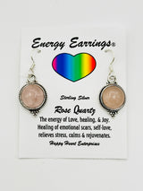 Rose Quartz Energy Earrings