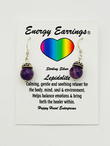 Lepidolite Energy Earrings