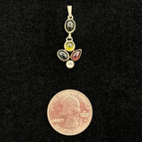 Tourmaline Pendant Multicolored