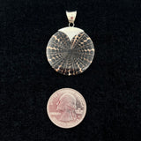 Black and Beige Shell Pendant