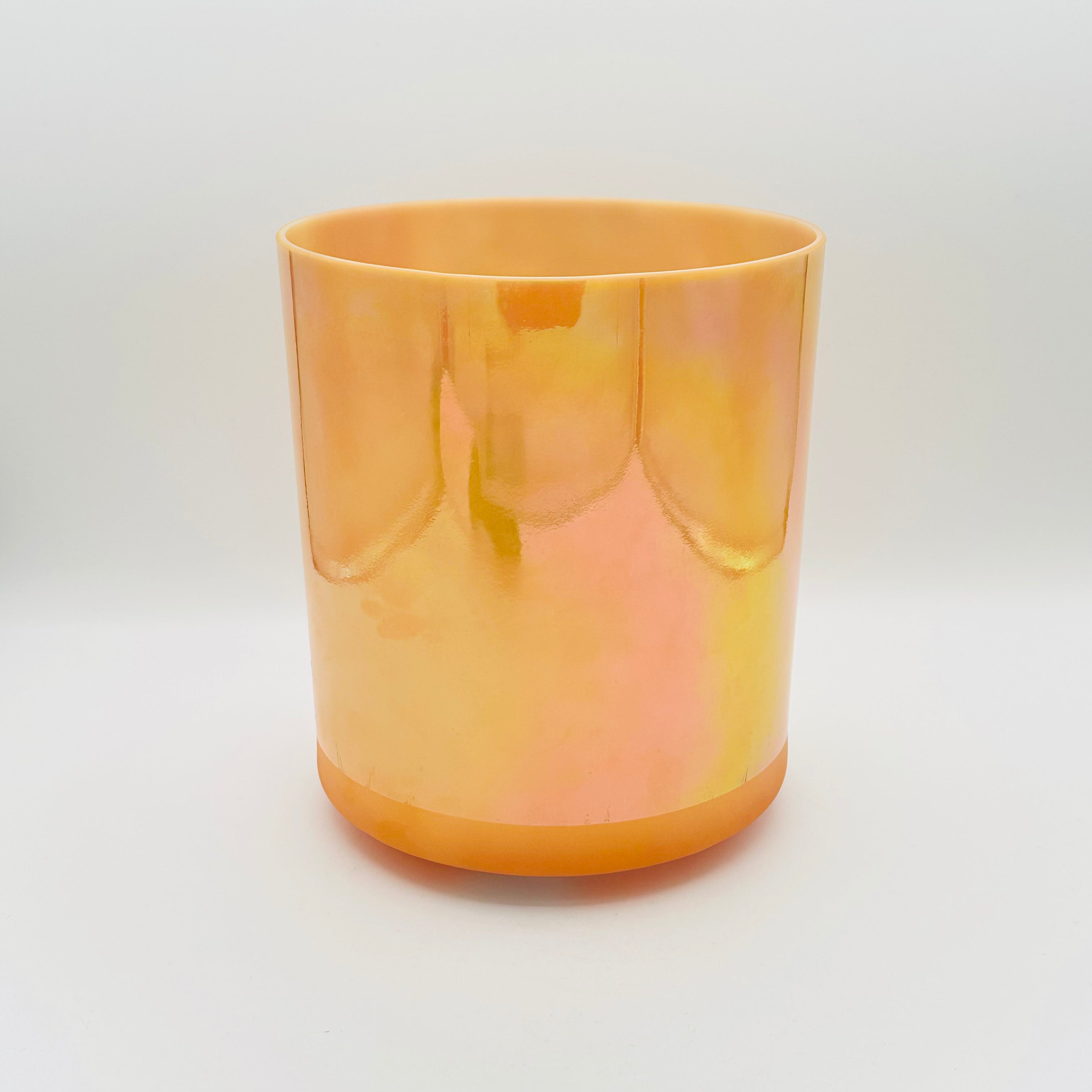 7” D-30 Monroe-Utah Hot Springs, Platinum Frosted Base, Limited Edition Water Element w/ Etched Tesseract 104068 Crystal Tones Singing Bowl