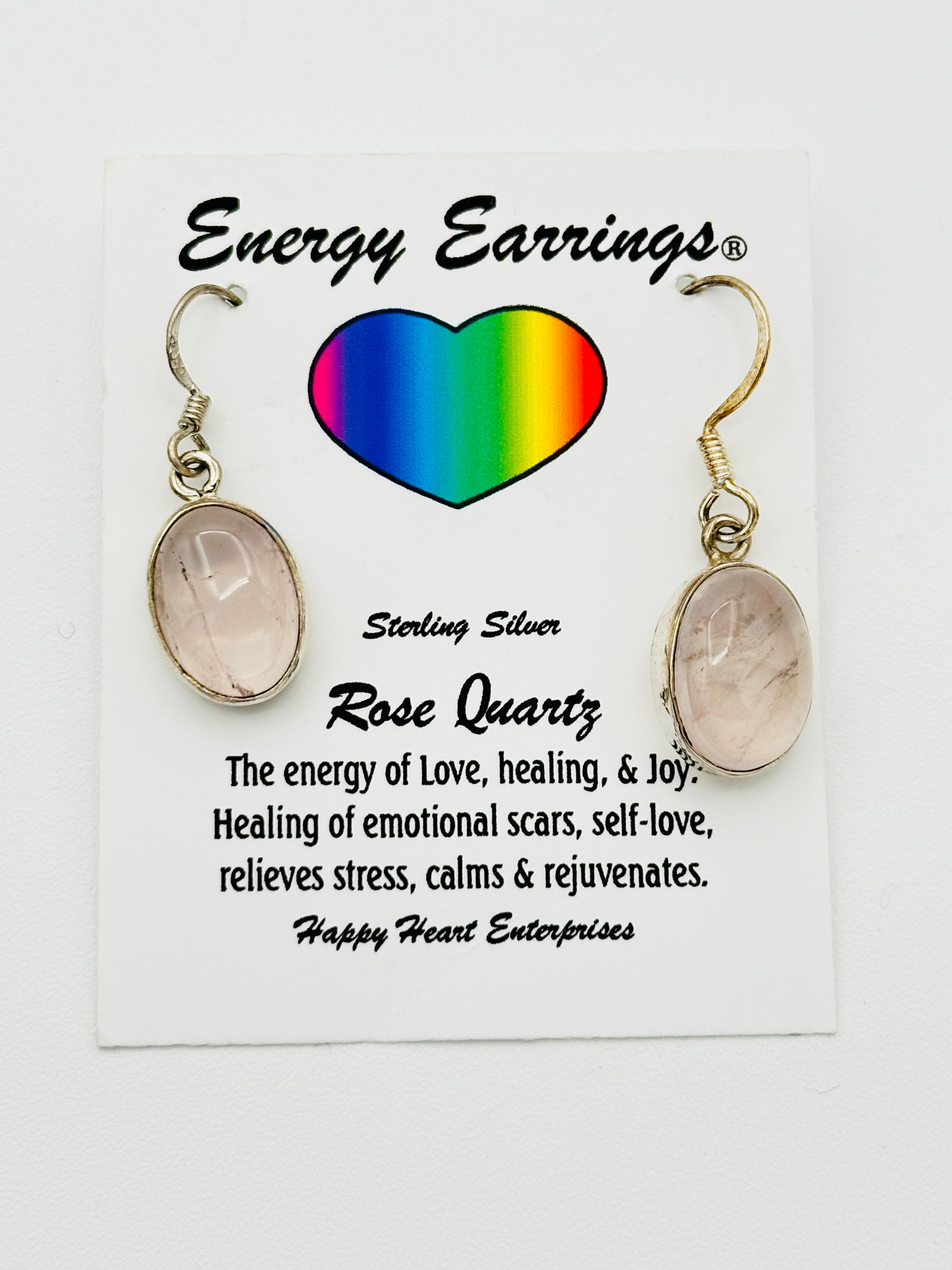 Rose Quartz Energy Earrings
