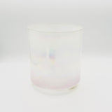 6” A+10 Great Salt Lake Salt, Platinum, Pink Aura Gold (Base) Frosted Base 117285 Crystal Tones Bowl