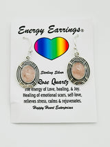 Rose Quartz Energy Earrings