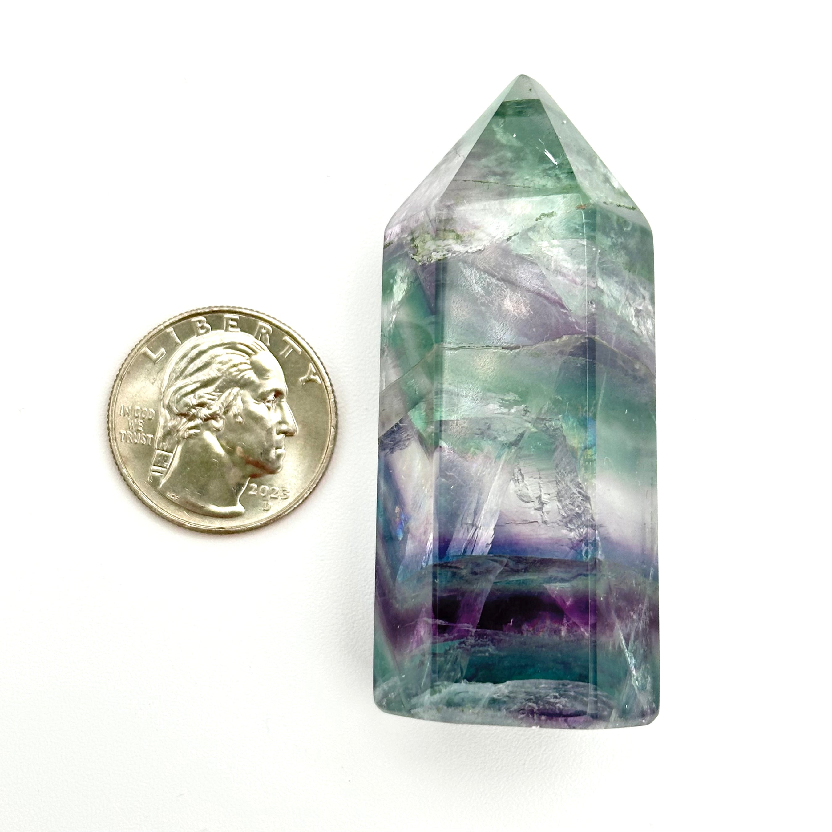Rainbow Fluorite Points